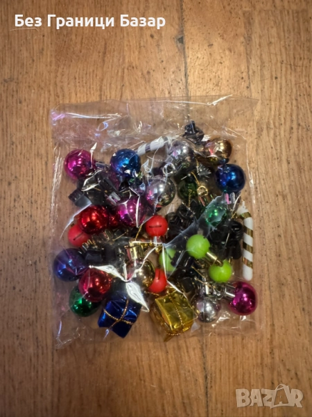 Нов Комплект коледни декорации за брада, многоцветни, за парти и подарък, снимка 1