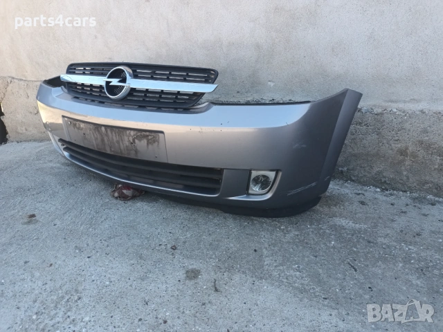 предна броня за опел мерива А с маска решетка халогени OPEL MERIVA A, снимка 3 - Части - 54130459