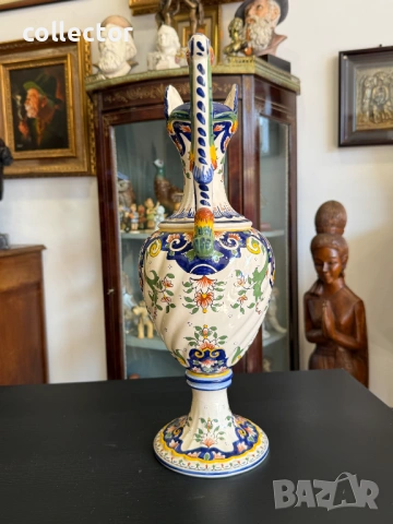 Френска порцеланова кана. №7972, снимка 5 - Антикварни и старинни предмети - 53897966