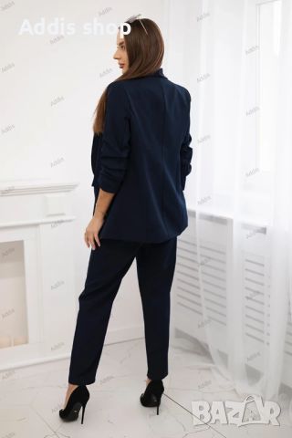 Елегантен дамски комплект сако и панталон, 4цвята , снимка 4 - Костюми - 45794743