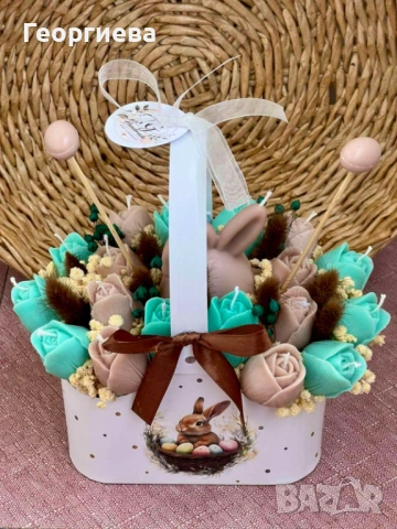 Букети от соеви цветя, снимка 3 - Декорация за дома - 53957590