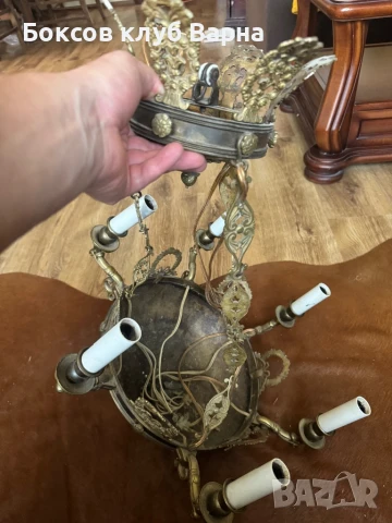 Месинг полилей , Месинг аплици и др, снимка 2 - Антикварни и старинни предмети - 50774261