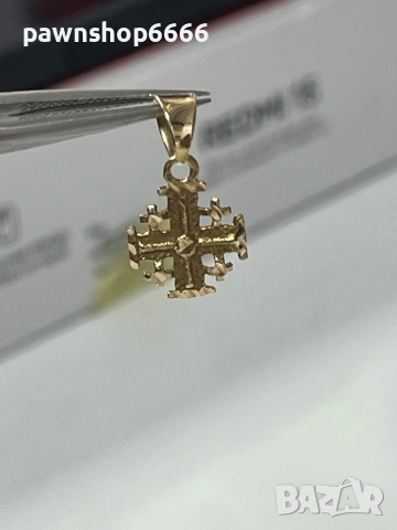 Златна висулка 18 карата 0,83 грама , снимка 3 - Колиета, медальони, синджири - 53256495