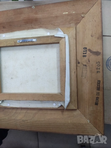 3 маслени картини в/у платно-натюрморт цветя и морски пейзаж, снимка 5 - Антикварни и старинни предмети - 53390178