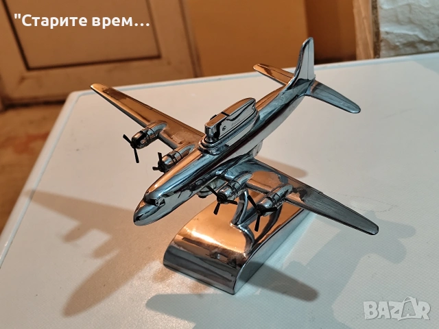 Настолна Запалка Хромиран Самолет.