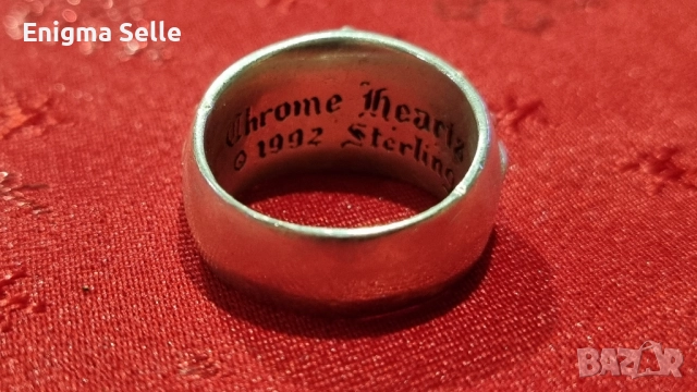 Chrome hearts сребърен пръстен , снимка 2 - Пръстени - 52515829