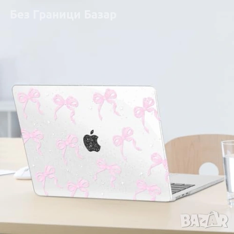 Нов Твърд кейс MacBook Air 13.6 M2 M3 M4 M5 с протектори за лаптоп защита, снимка 7 - Друга електроника - 53839834