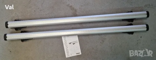 Багажник Тhule AeroBar 869 със захвати Thule Rapid System Railing 757 -120см, снимка 2 - Аксесоари и консумативи - 50405081