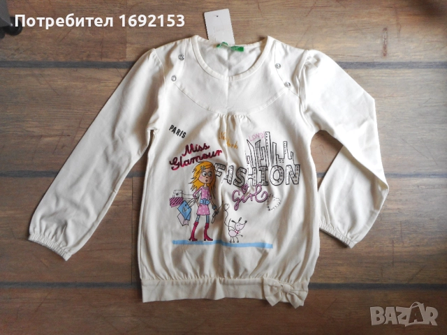 НОВА блуза за момиче - 5-6г / 110-116см, снимка 7 - Детски Блузи и туники - 25142782