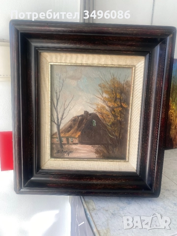 Стара немска картина, снимка 2 - Картини - 51762939
