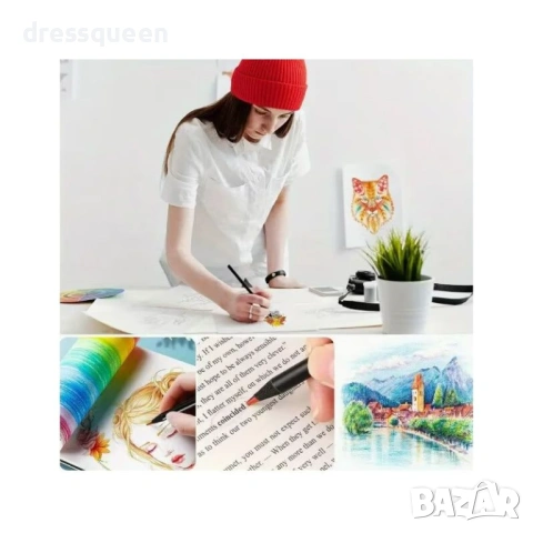 4810 12 магически молива с ефект на смяна на цвета в предпазна кутия, снимка 11 - Рисуване и оцветяване - 53713773