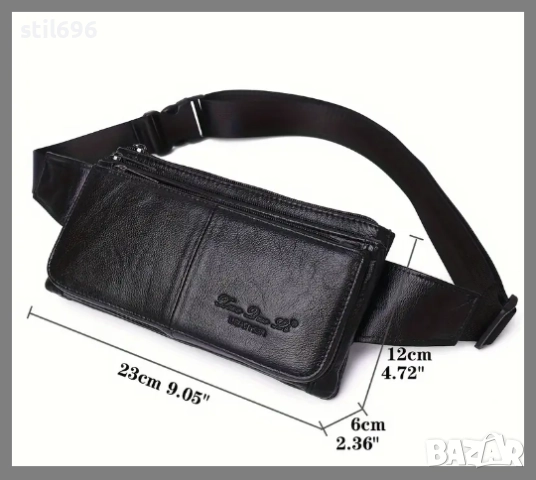 Чанта за През рамо или Кръста от Истинска Кожа НОВО., снимка 4 - Чанти - 51785416