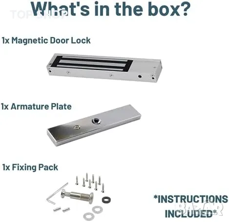 Нова SecureMyDoor Maglock - Професионална Електромагнитна Брава 272кг, снимка 8 - Други стоки за дома - 49638587