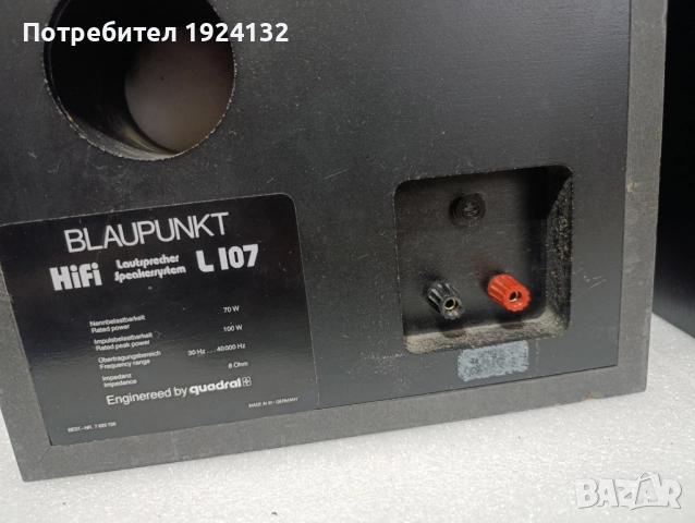Blaupunkt L-107, снимка 8 - Тонколони - 52936961