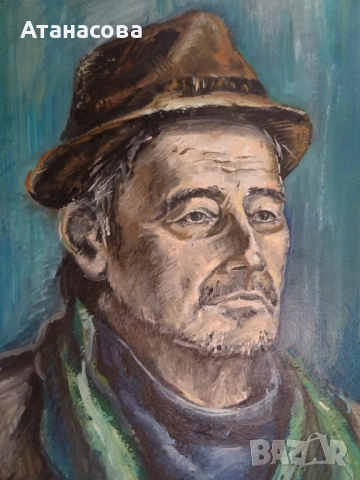 МАРИЯ ЙОВАНОВИЧ картина Портрет масло #1, снимка 4 - Картини - 54184756