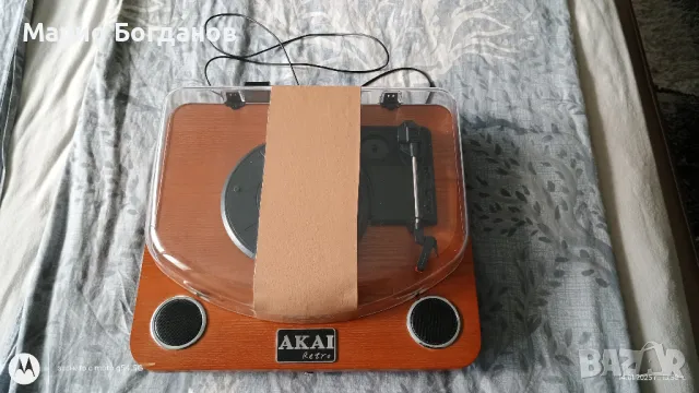 Продавам грамофон AKAI Retro, снимка 1 - Грамофони - 48677886