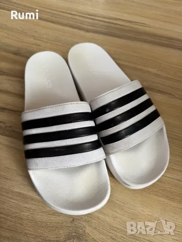 Оригинални мъжки чехли adidas Adilette Cloudfoam! 47 н, снимка 3 - Мъжки чехли - 49533460