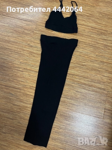 Топ черен пола дълга