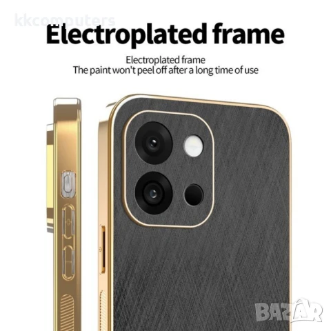 OnePlus 13s 5G / OnePlus 13T 5G KADEM Electroplating Silk Texture PU + TPU Калъф и Протектор, снимка 5 - Калъфи, кейсове - 50712197
