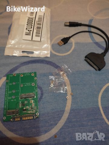 CY USB 3.0 към SATA адаптер 22pin 2.5 твърд диск към 2в 1 Combo Mini PCI-E 2 Lane M.2NGFF mSATA НОВО, снимка 8 - Други - 45863738