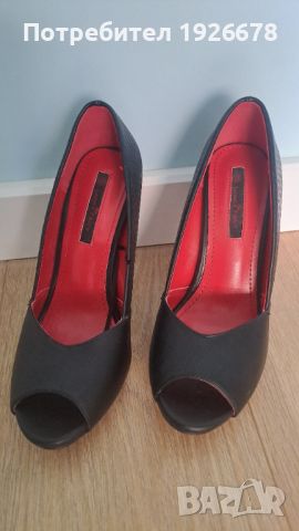 Дамски обувки с ток размер 38, снимка 1 - Дамски обувки на ток - 46465547