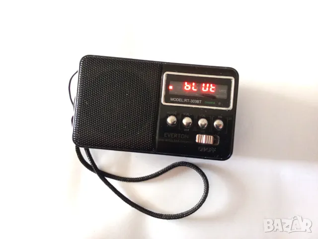 Преносимо FM радио, Bluetooth, USB, Micro SD, с вградена батерия, черен цвят, снимка 3 - MP3 и MP4 плеъри - 48916778