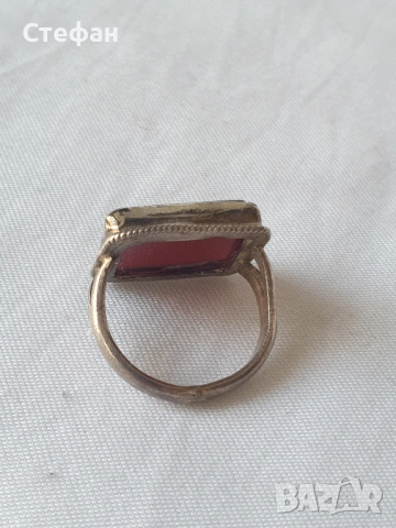 Сребърен пръстен, снимка 4 - Пръстени - 54266647