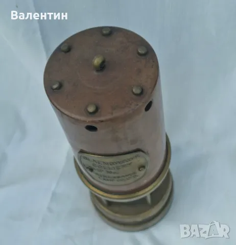 #0002#Винтидж колекционерска керосинова лампа. Месинг. 1950-те години, снимка 3 - Антикварни и старинни предмети - 50271007