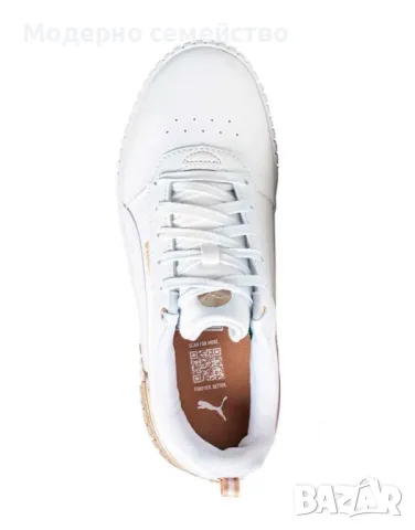 Дамски маратонки PUMA Carina 2.0 Metallic Dream Shoes White, снимка 4 - Маратонки - 49213660