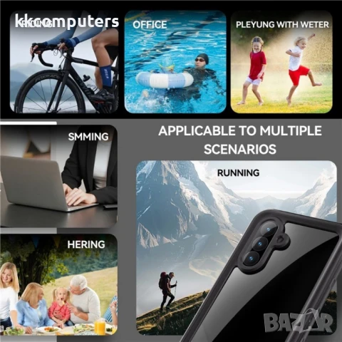 Samsung Galaxy A56 5G REDPEPPER Водоустойчив / Удароустойчив Калъф + Скрийн Протектор – Черен, IP68, снимка 4 - Калъфи, кейсове - 50708431