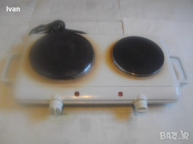 Немски двоен ел. котлон реална мощност 2500W Clatronic Internatoinal почти нов 3,8кг  старо качество