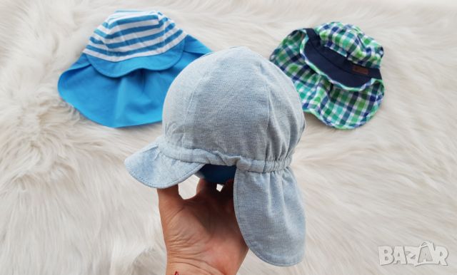 Бебешка шапка със защита на вратлето 3-6 месеца , снимка 1 - Други - 46233373