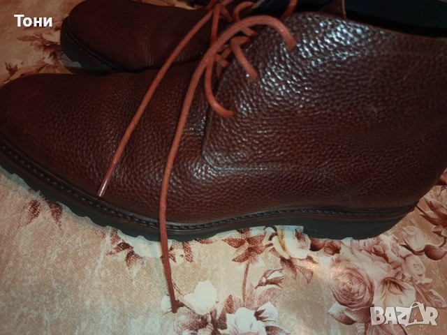 FLORIS VAN BOMMEL Оригинал Нови Мъжки Боти Изцяло от Естествена Кожа 42/43, снимка 6 - Мъжки боти - 53489172