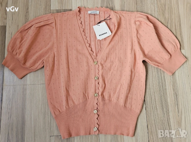 Дамска жилетка Sandro - 4/S, снимка 3 - Блузи - 54165652