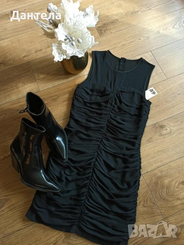 H&M Нова елегантна черна рокля, снимка 2 - Рокли - 54228493