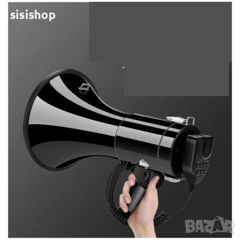 Професионален мегафон 40W с Bluetooth, USB/SD и трубка – Обхват до 1000м 4918