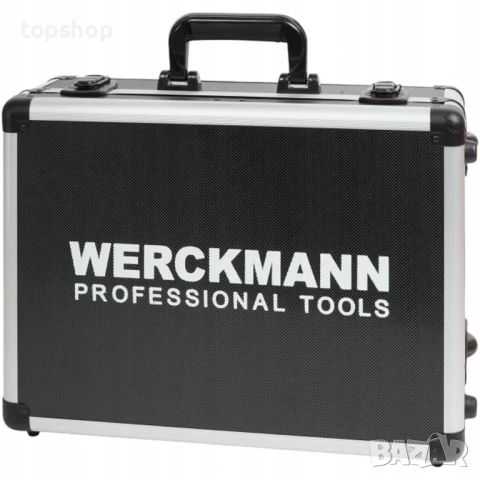 Чисто нов, в оригиналната запечатка! Комплект инструменти Werckmann, 104 части, алуминий, 46 см..., снимка 2 - Гедорета - 51637858