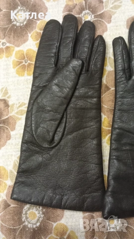 Дамски кожени ръкавици, снимка 5 - Ръкавици - 53624641