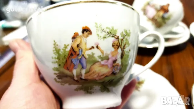 Стар полски порцелан чаши за чай кафе , снимка 8 - Антикварни и старинни предмети - 50437087