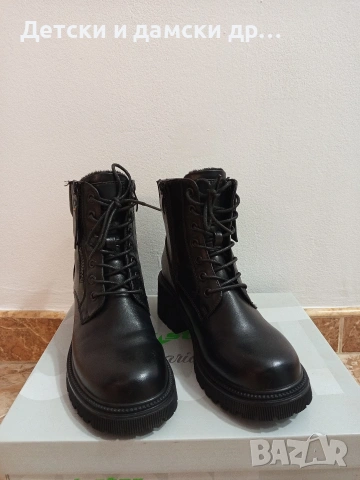 Дамски боти с дебел ток 37 номер , снимка 2 - Дамски боти - 53194069