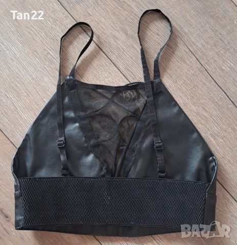Дамско кожено бюстие, снимка 3 - Корсети, бюстиета, топове - 51237682