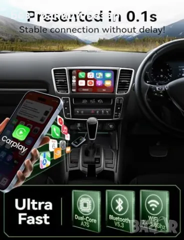 Нов адаптер за iPhone Айфон и автомобили кола с жичен CarPlay, снимка 2 - Друга електроника - 47390150