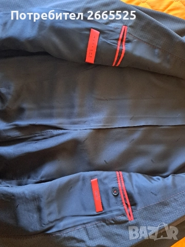 Мъжко сако HUGO BOSS - тъмно сиво, снимка 4 - Сака - 52185717