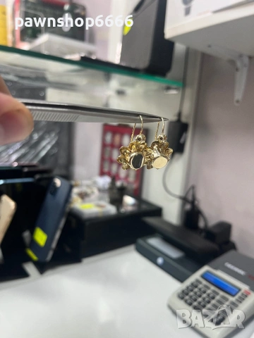 Златни обеци 14 карата 4,88 грама , снимка 6 - Обеци - 53957442