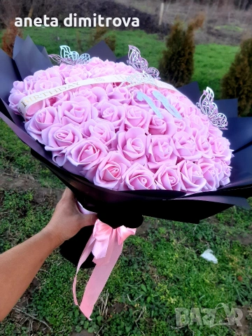 Букети от рози от фоам., снимка 7 - Подаръци за жени - 53667060