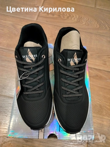 Дамски маратонки Skechers черни 35.5номер, снимка 2 - Маратонки - 54071062