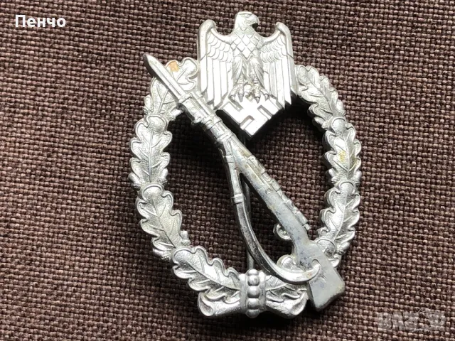 стар немски нагръден знак - WEHRMACHT - WWII - ОРИГИНАЛ, снимка 1