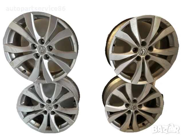 Комплект черни алуминиеви джанти 7.5x18 за Mazda CX-7 (2011) K5253, ET50, 996515