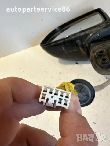 Ляво външно огледало, черно, за KIA Carens 2007–2011 2.0 CRDi, снимка 2 - Части - 53154809