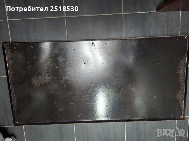 Голяма,рядка емайлирана табела 97×47 см., снимка 2 - Колекции - 31241699